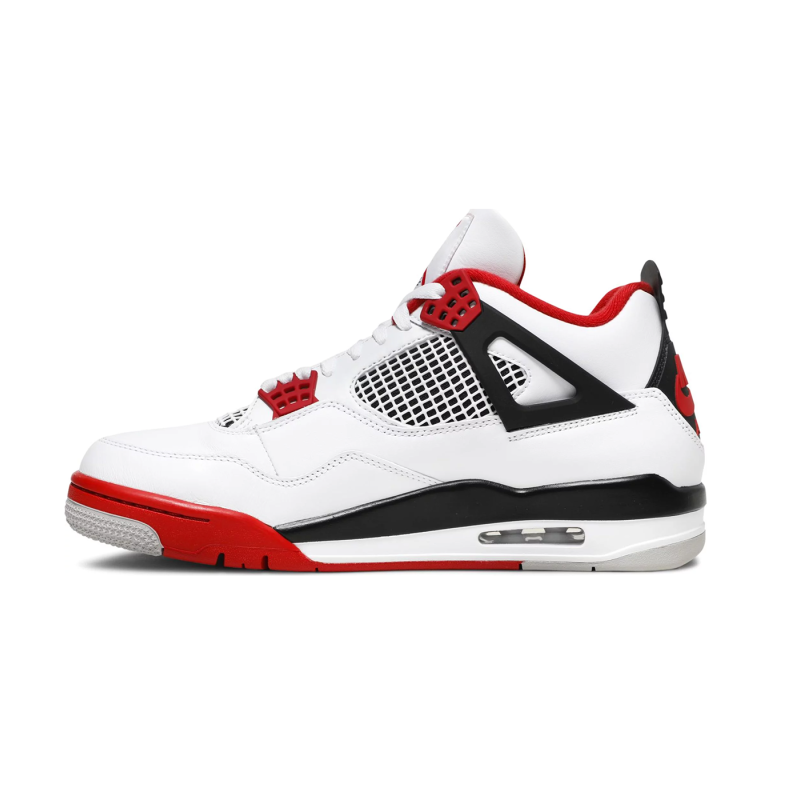 Air Jordan 4 Retro 'Black Fire Red' - Contrast Stitching