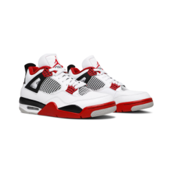 Air Jordan 4 Retro 'Black Fire Red' - Contrast Stitching